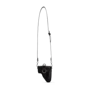 Black Leather Multi Purpose Mini Bag