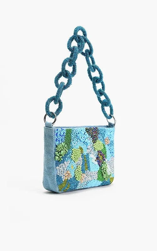 Blue Lagoon Glam Shoulder Bag