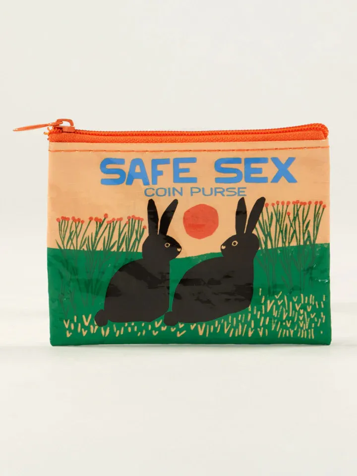 Blue Q Coin Purse  Safe Sex