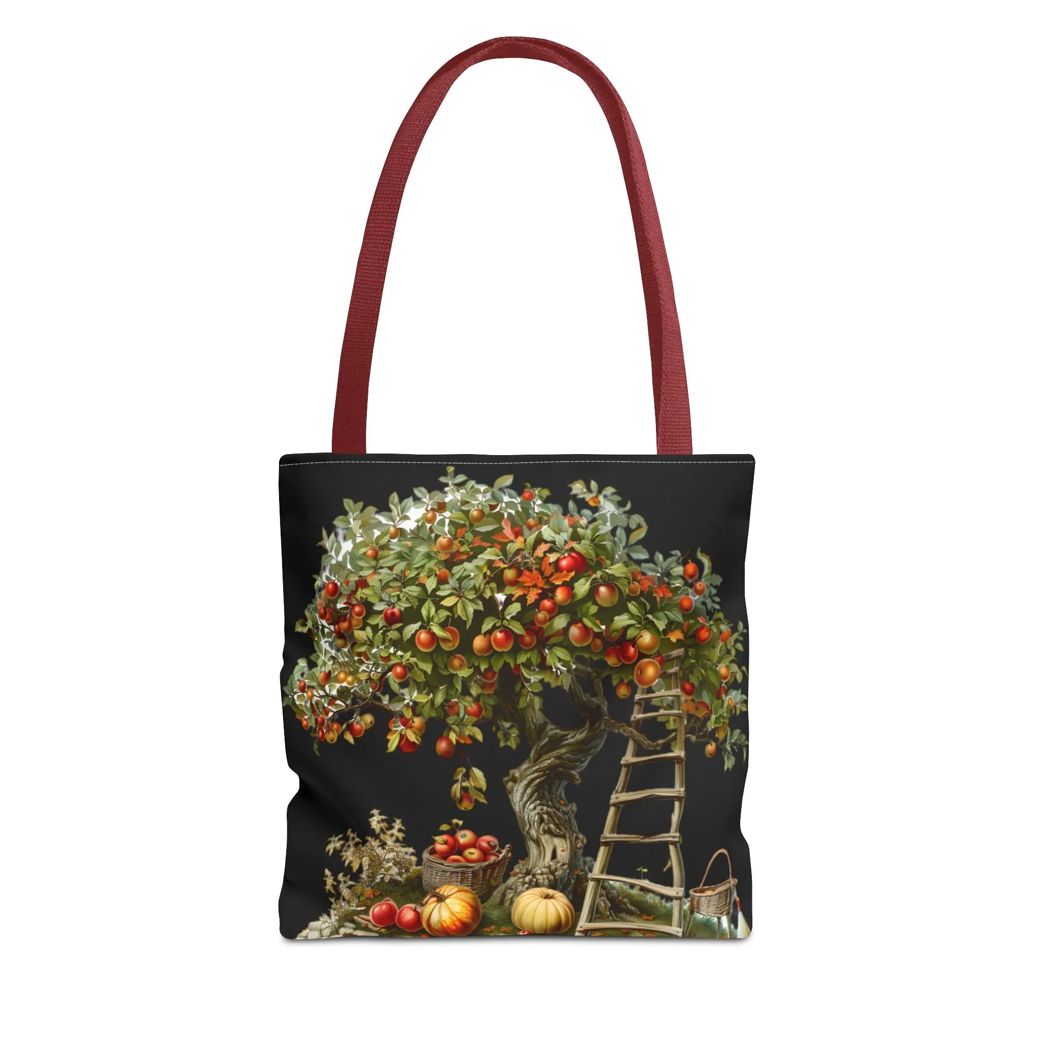 Bolso- Arbol de Manzana, Calabazas y Escalera