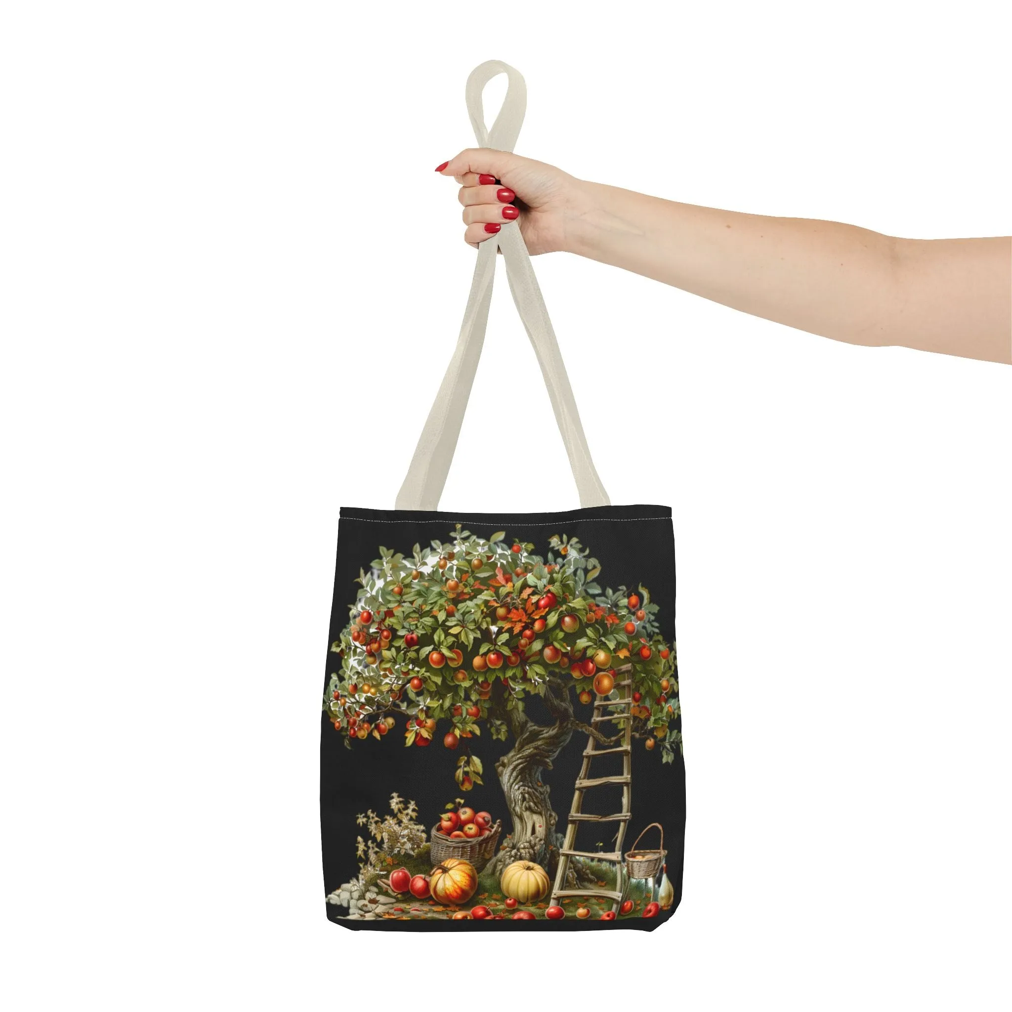 Bolso- Arbol de Manzana, Calabazas y Escalera