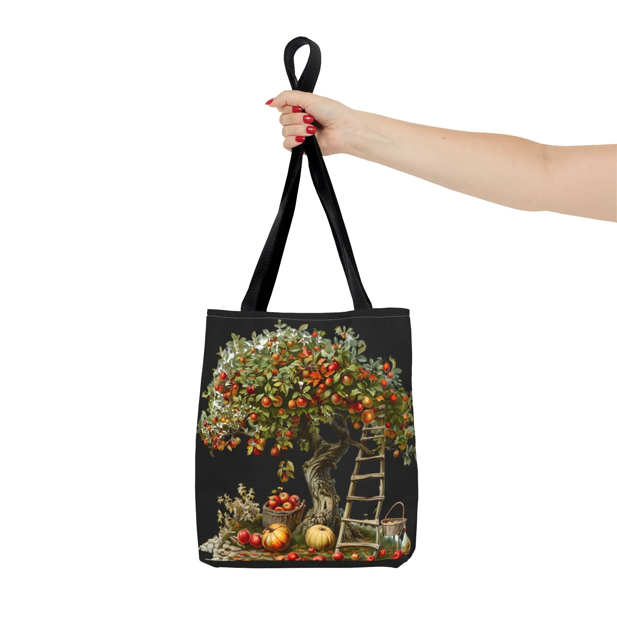 Bolso- Arbol de Manzana, Calabazas y Escalera