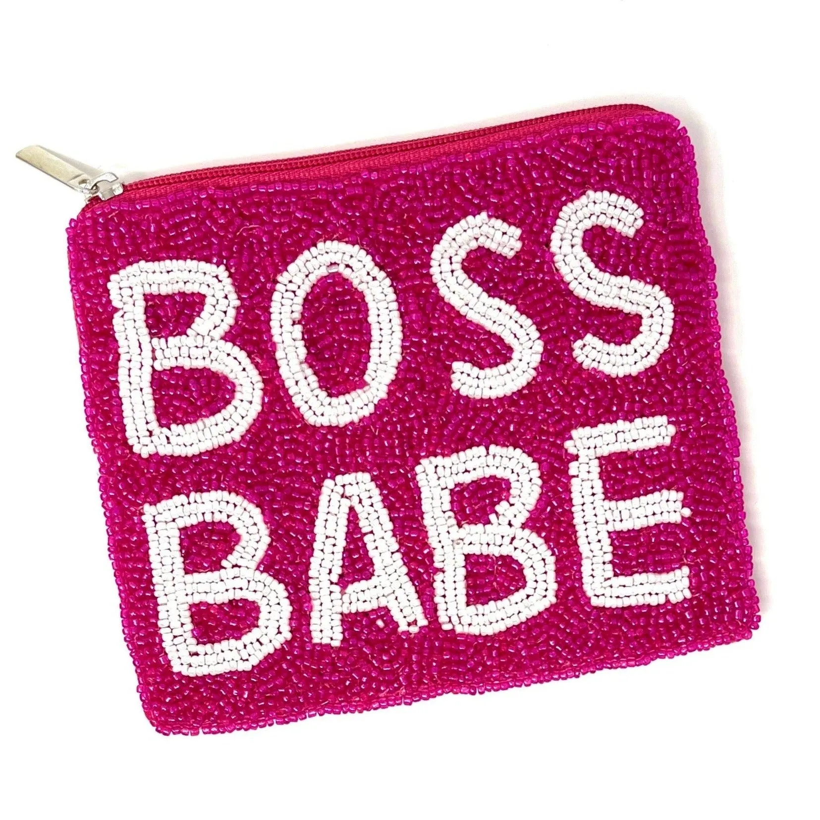 Boss Babe Beaded Coin Purse