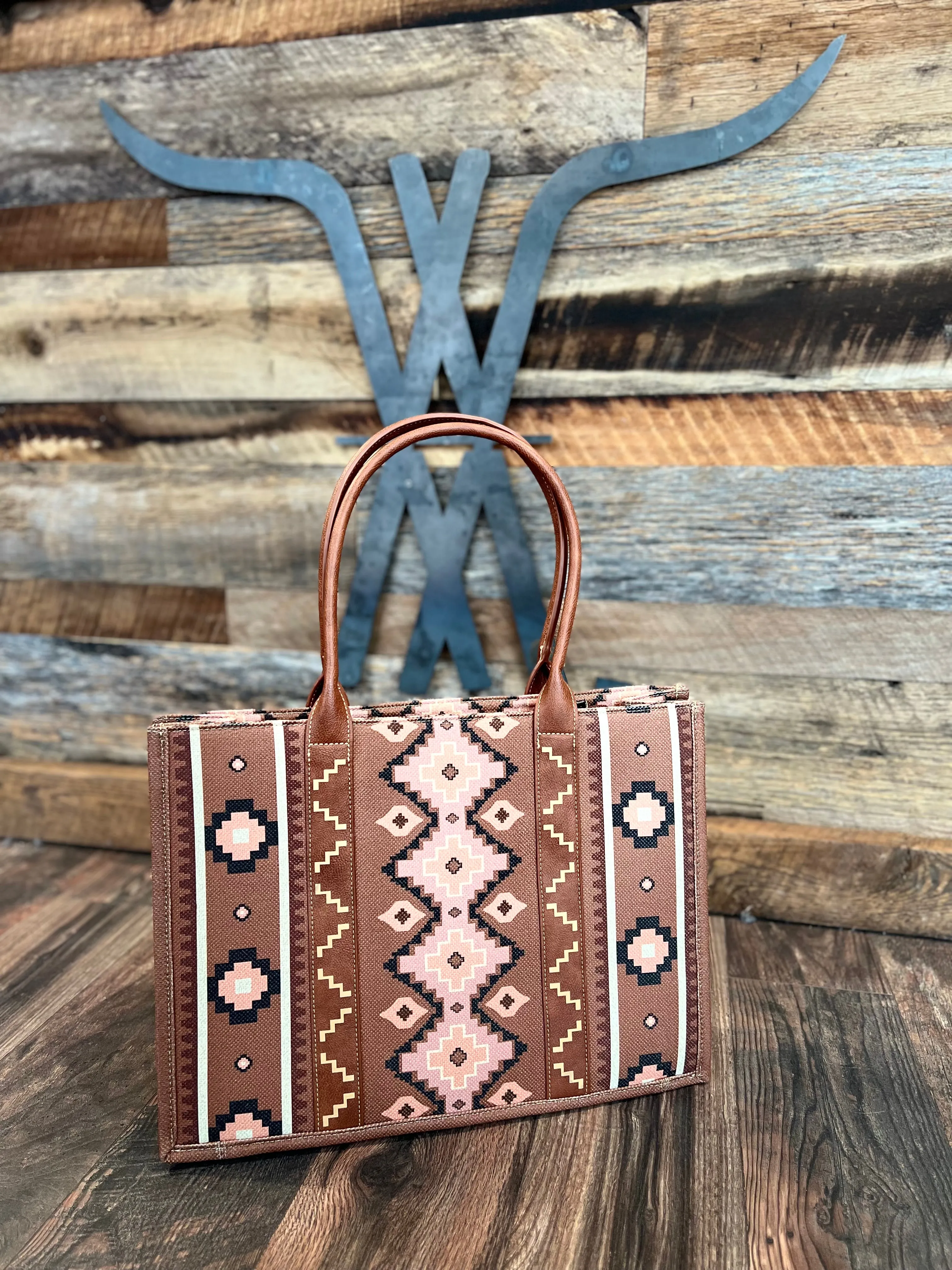 Brown Southwestern Tote