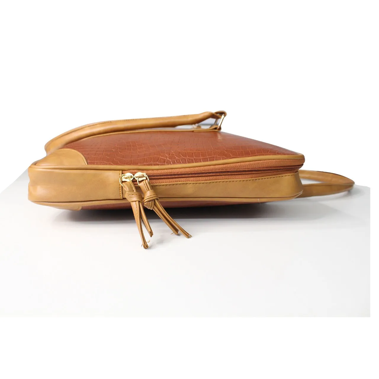 Brown Vegan Leather Album Bag