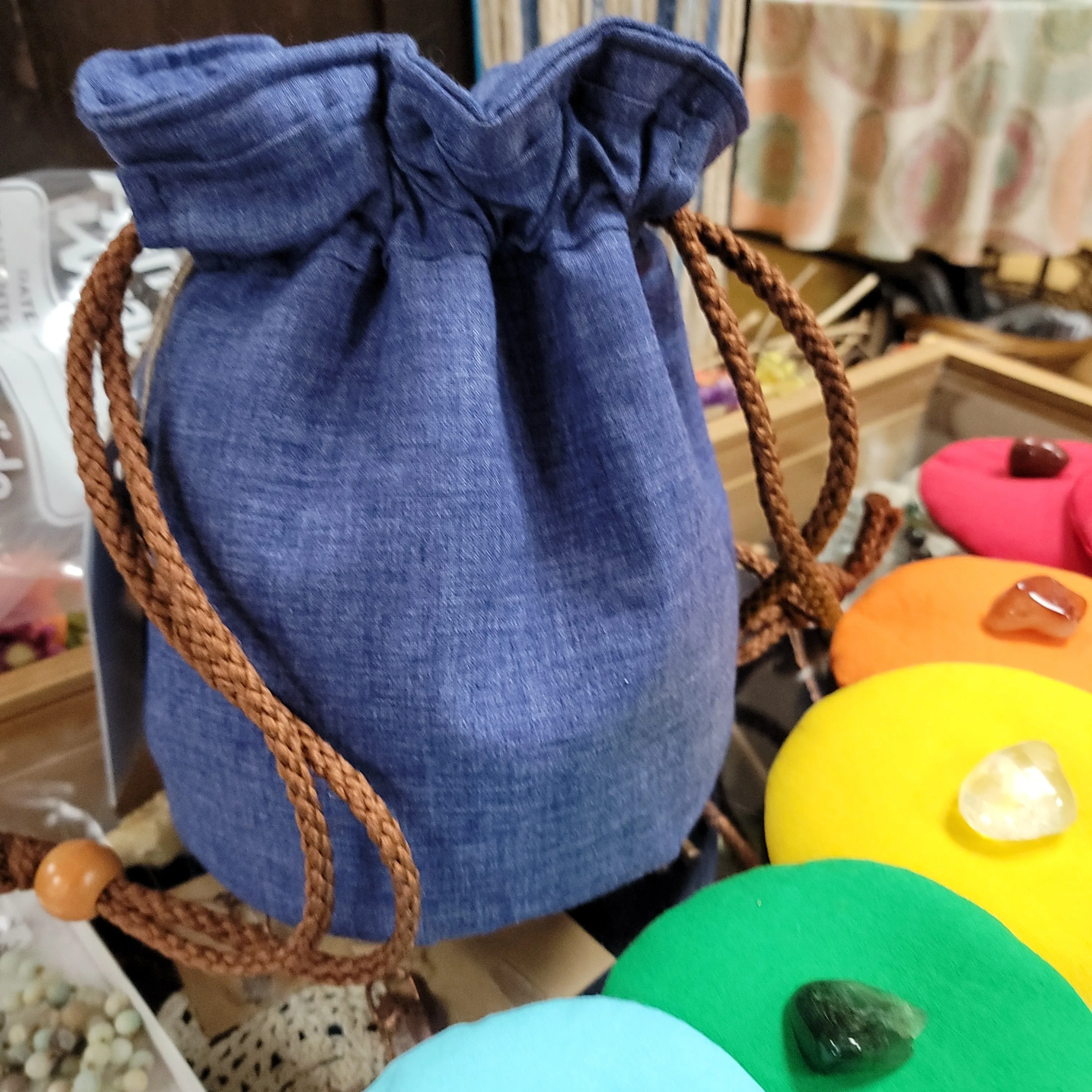 Chakra Crystal Pillows with Carrying Bag - Handmade