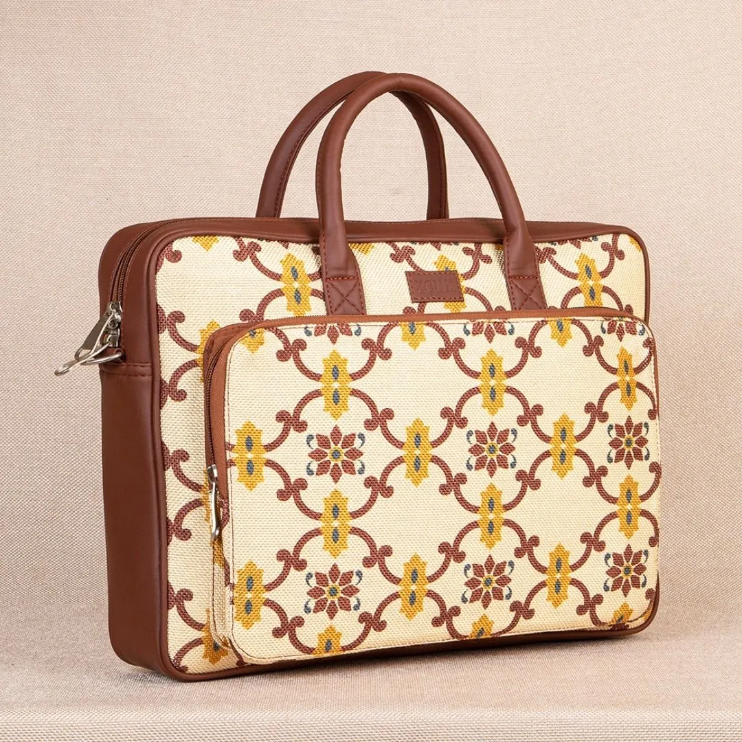 Chandra Mahal Raj Gadi Motif Laptop Bag