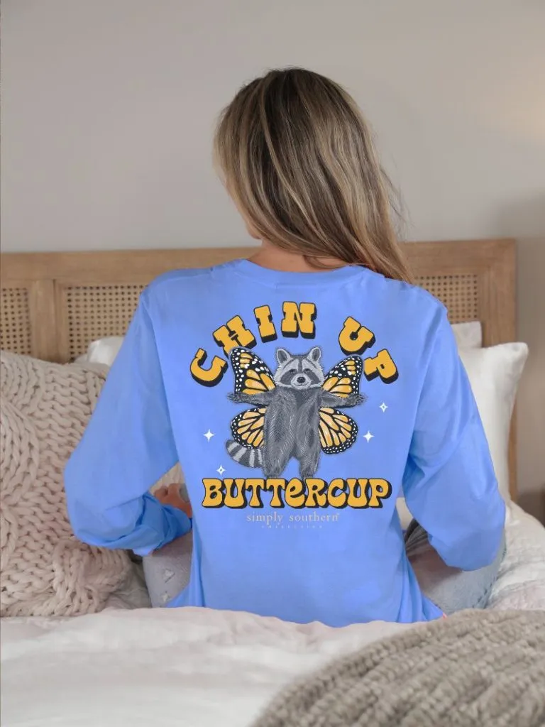 'Chin Up Buttercup' Long Sleeve Tee by Simply Southern