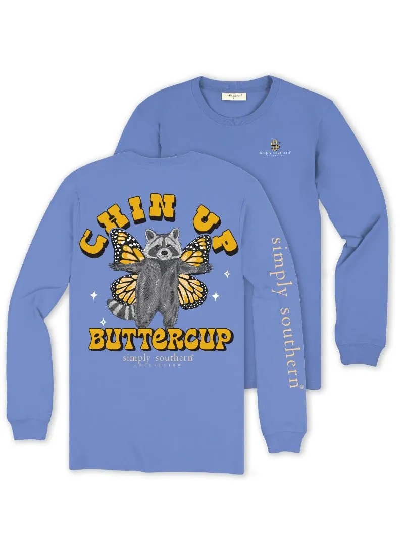 'Chin Up Buttercup' Long Sleeve Tee by Simply Southern