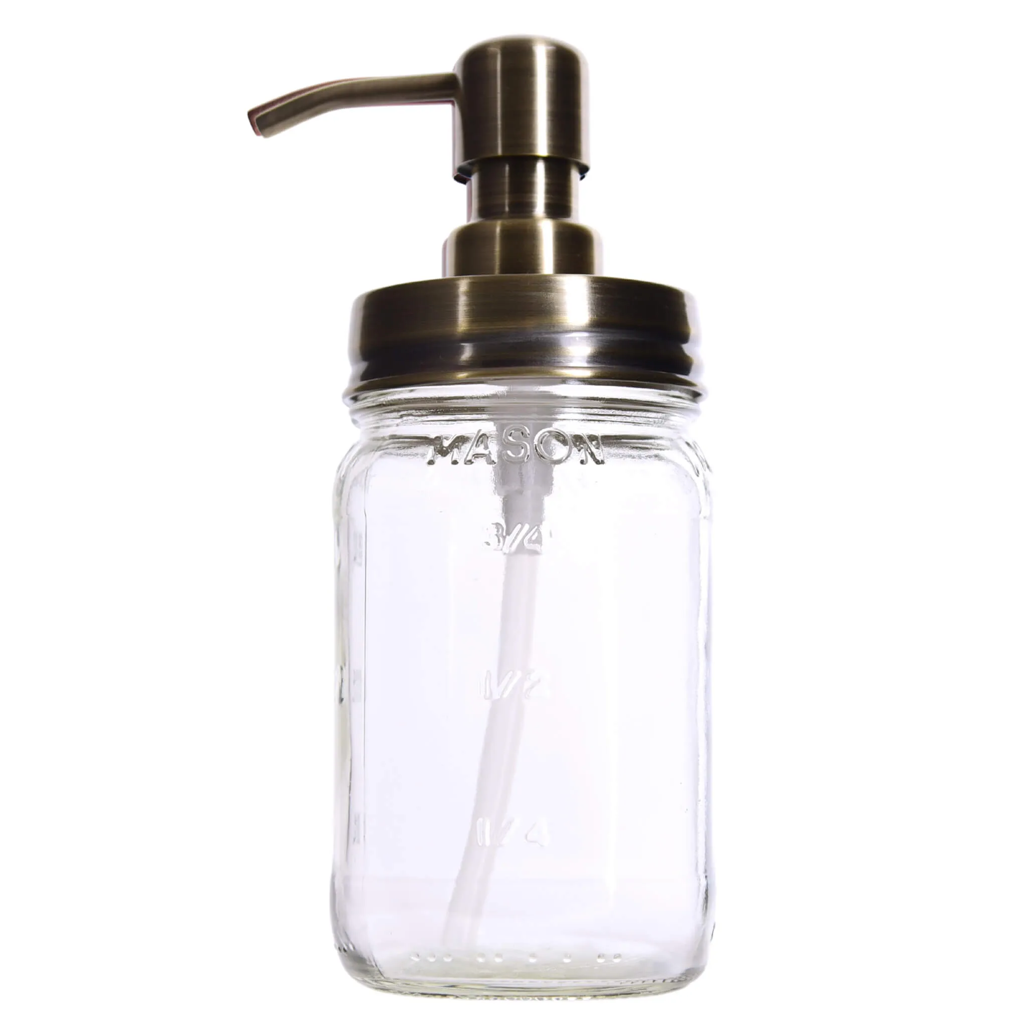 Classic Farmhouse Mason Jar Soap Dispenser with Glass Jar