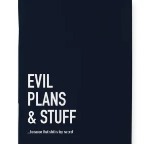 Classy Cards Notebook - Evil Plans