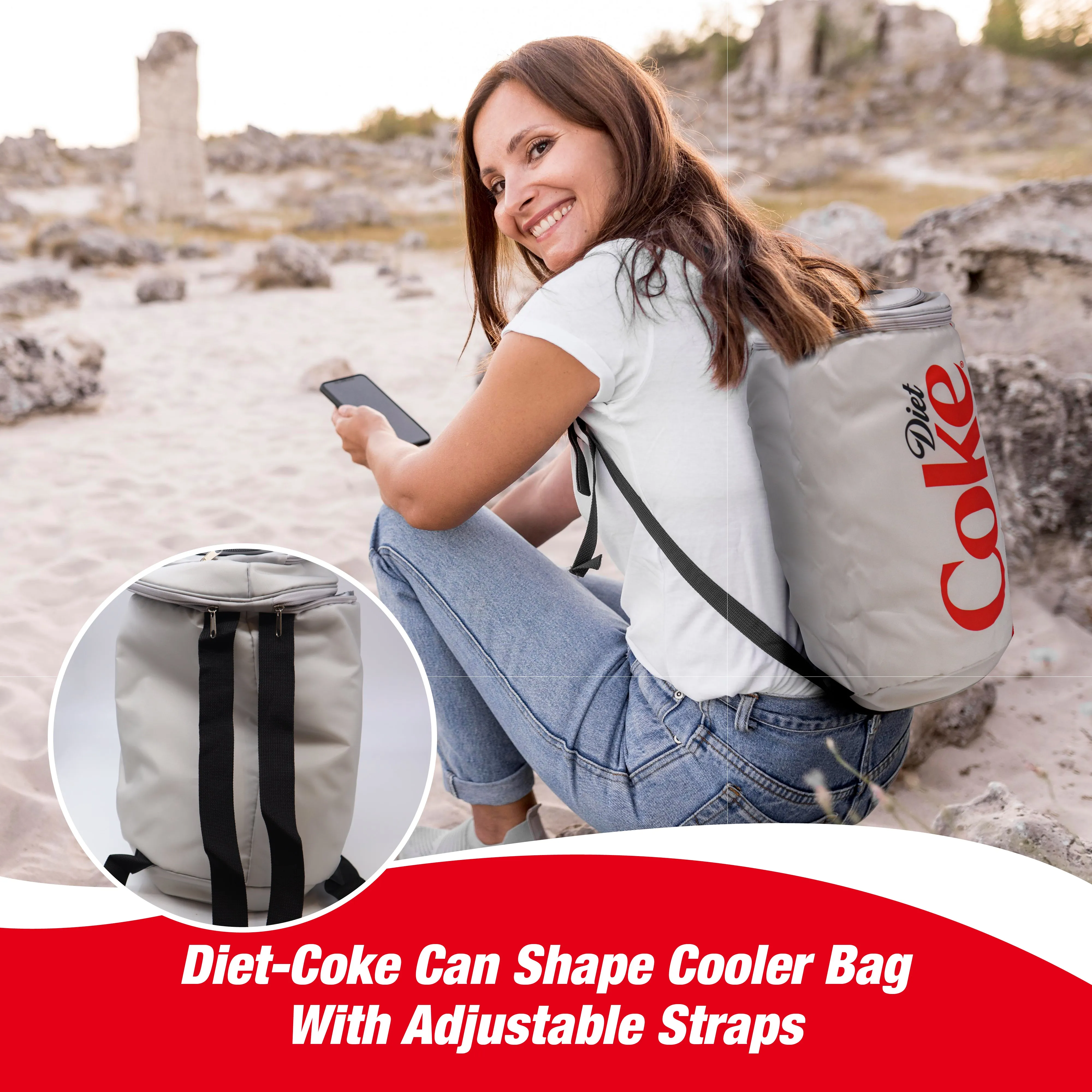 Coca-Cola/ Diet Coke Can Shaped Cooler Bag with Built-in Bluetooth Speakers