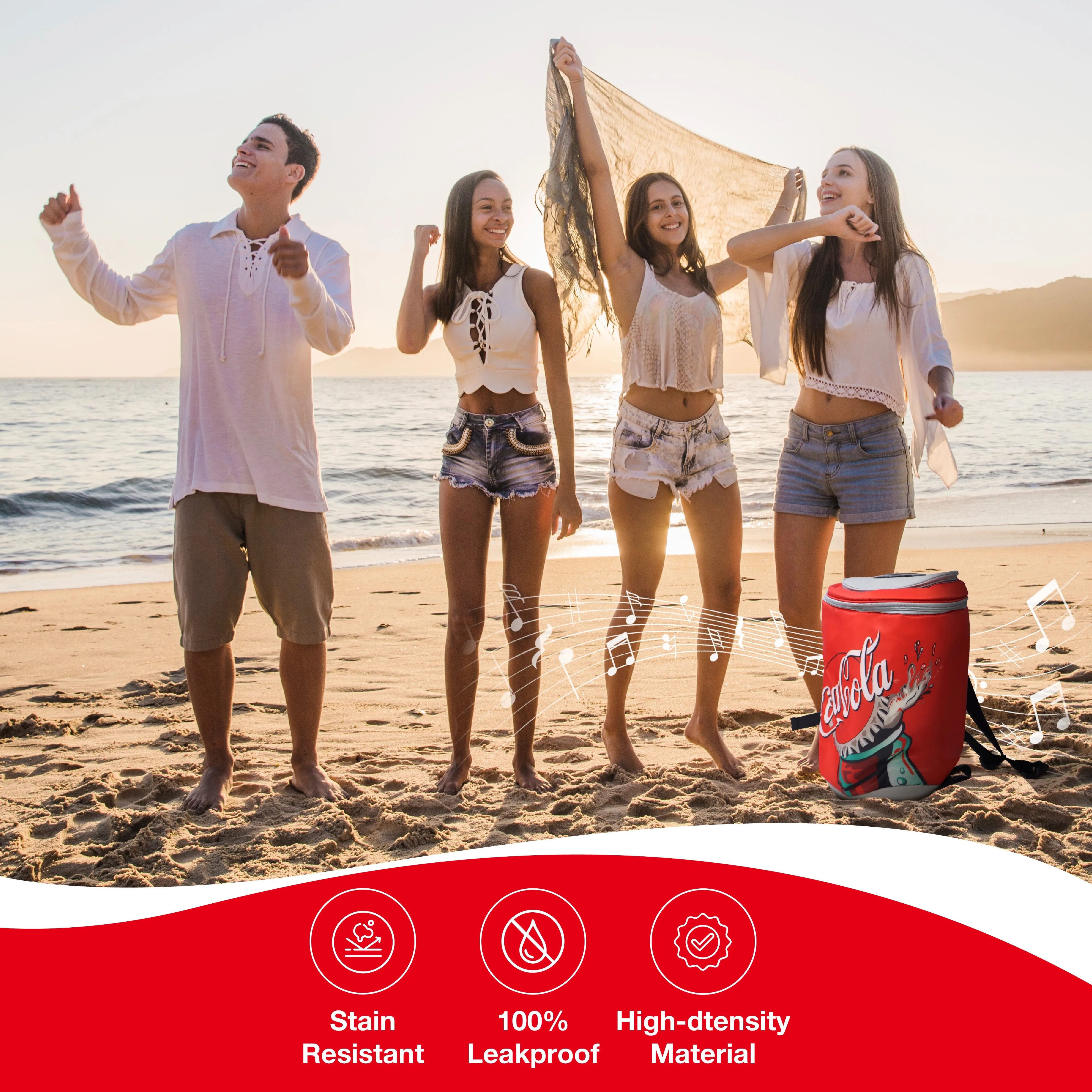 Coca-Cola/ Diet Coke Can Shaped Cooler Bag with Built-in Bluetooth Speakers