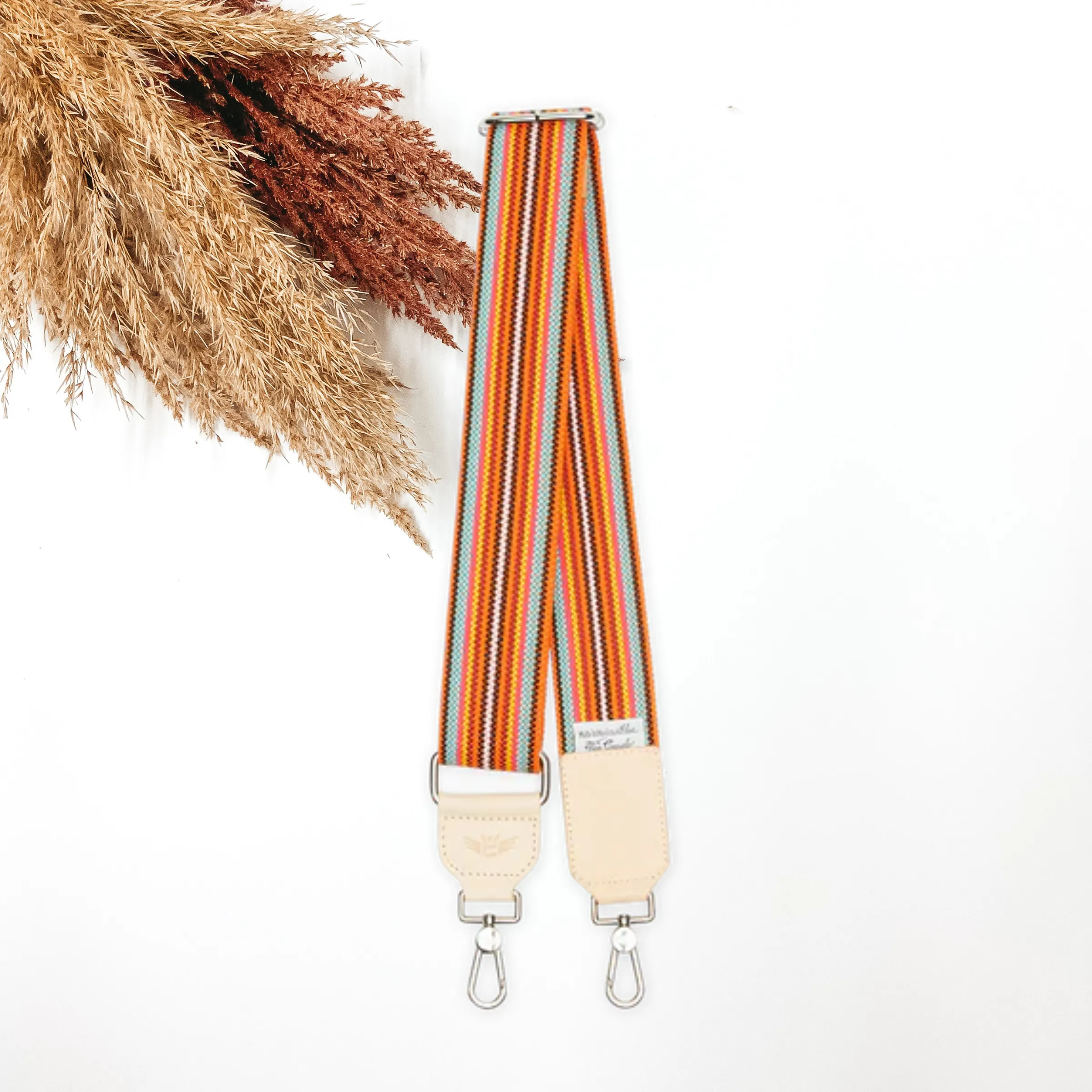 Consuela | Orange Webbing Crossbody Purse Strap