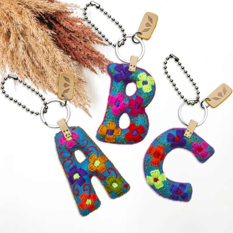 Consuela | Turquoise Felt Letter Charms