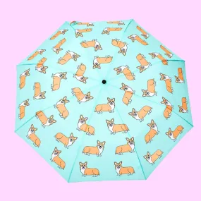 Corgi Mint Eco-friendly Umbrella