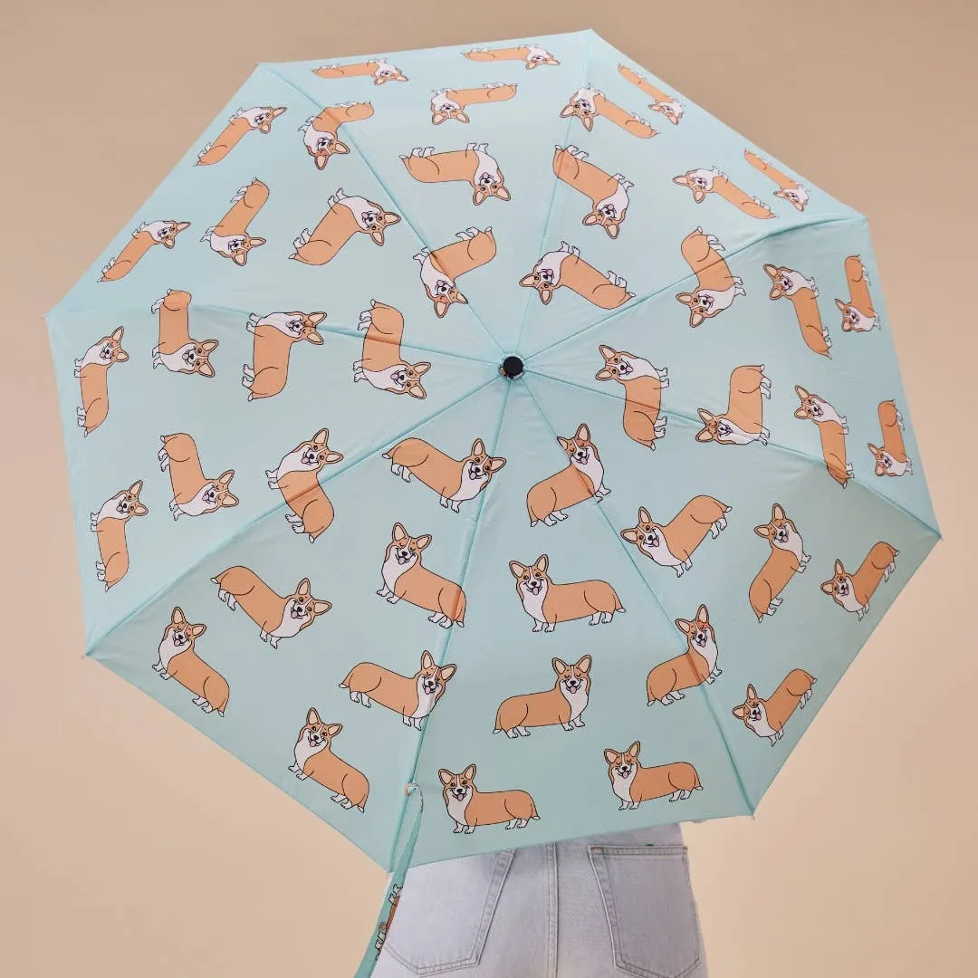 Corgi Mint Eco-friendly Umbrella