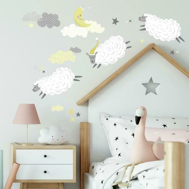 Counting Sheep Peel and Stick Wall Decals