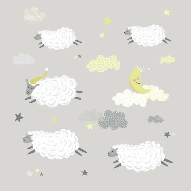 Counting Sheep Peel and Stick Wall Decals