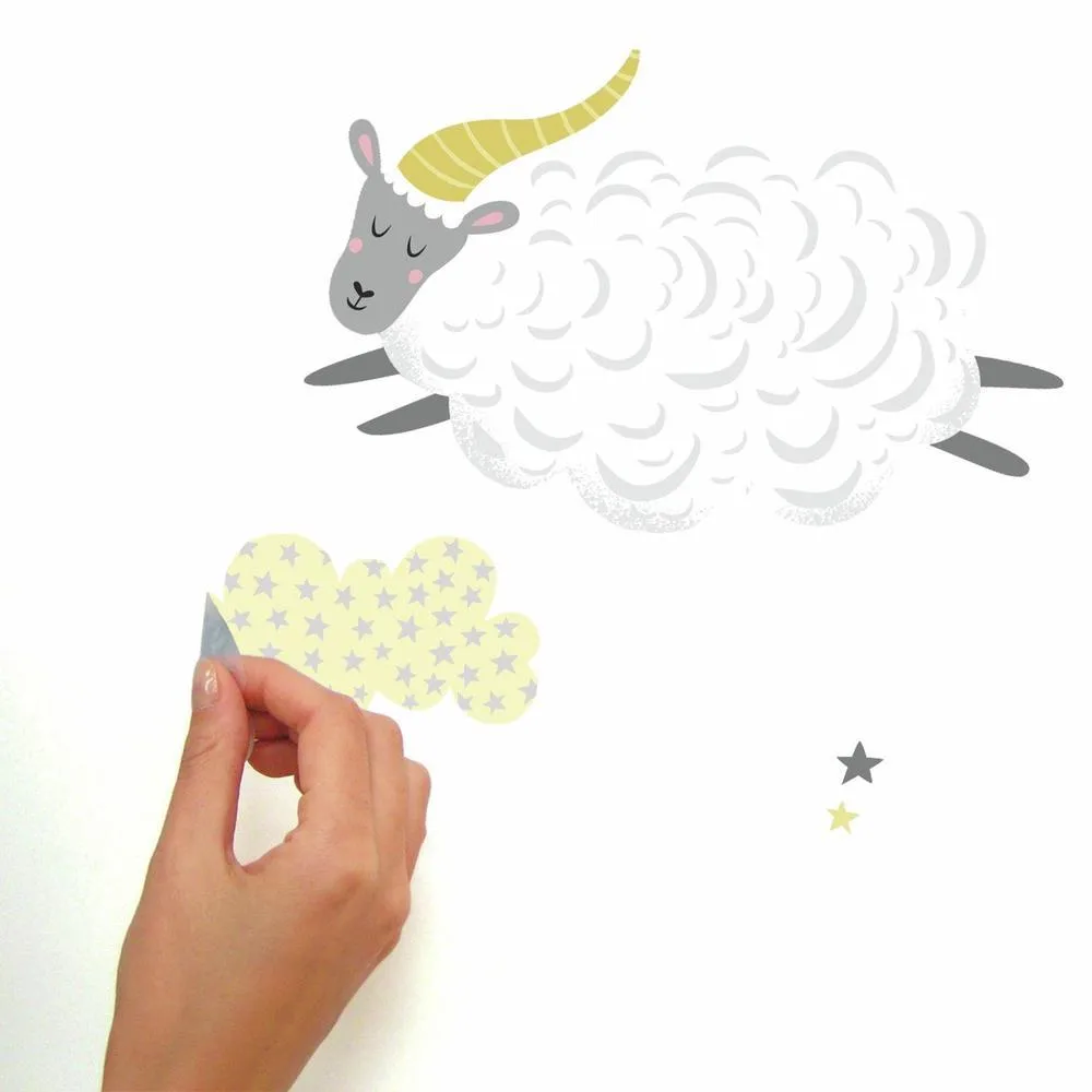 Counting Sheep Peel and Stick Wall Decals