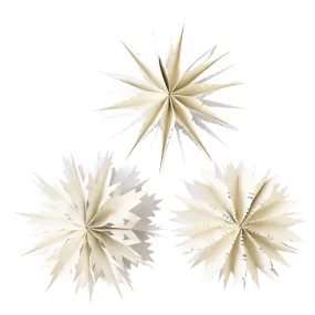 CREAM PAPER BAG SNOWFLAKE SET