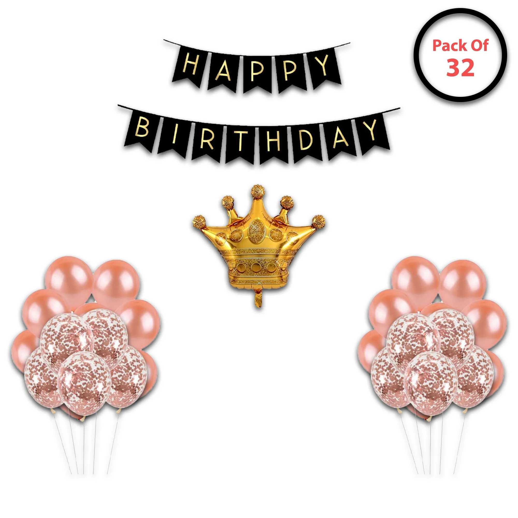 Crown Shape Golden Foil Balloon