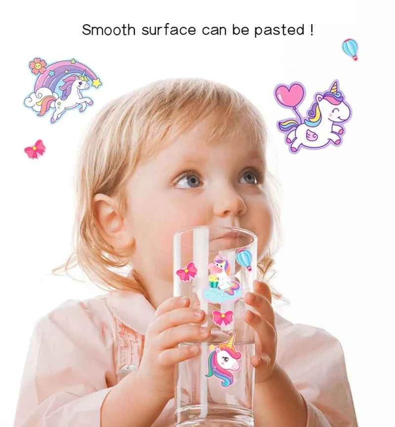 Cute Reusable Stickers Unicorn Place Book - 019