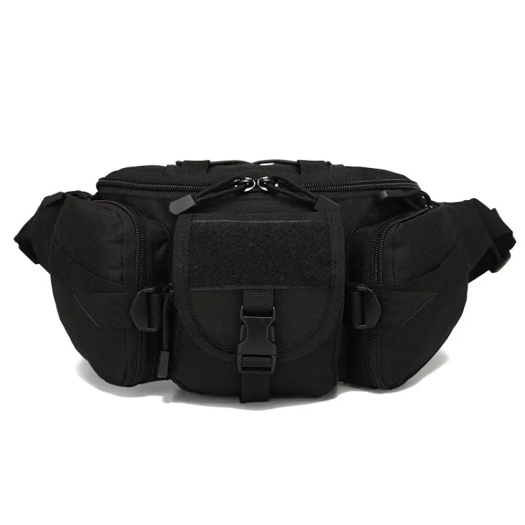 D05 Outdoor Sports Waterproof Waist Bag Fishing Multifunctional Chest Bag, Size: Free Size(Black)