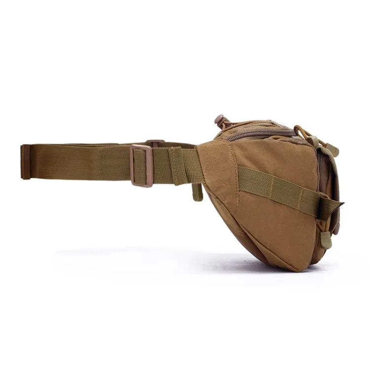 D05 Outdoor Sports Waterproof Waist Bag Fishing Multifunctional Chest Bag, Size: Free Size(Khaki)