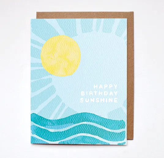 Daydream Prints - Happy Birthday Sunshine Card