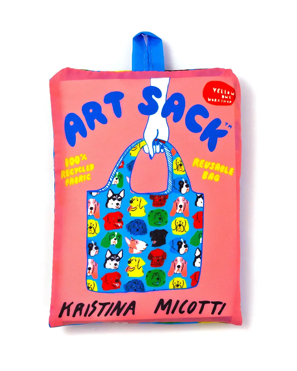 Dogs Art Sack Reusable Tote Bag