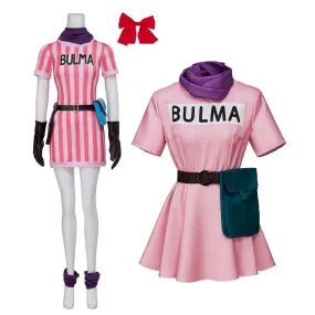 Dragon Ball Bulma Outfit Carnival Suit Cosplay Costumes