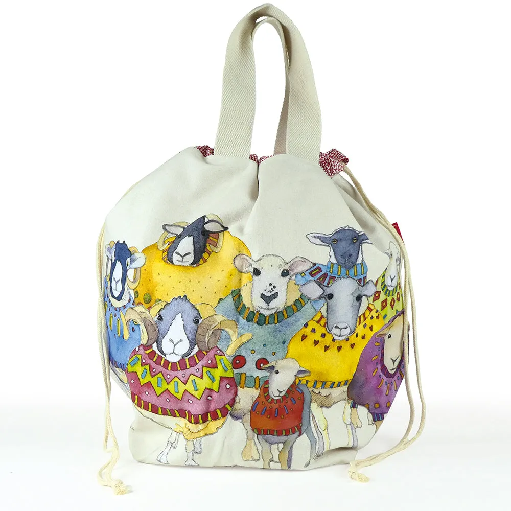 Emma Ball Large Bucket Bag - Sheep in Sweaters