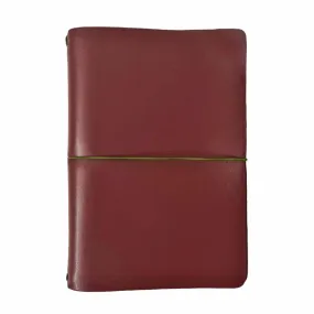 Endless Explorer Refillable Cactus Leather Regalia Paper Journal Maroon