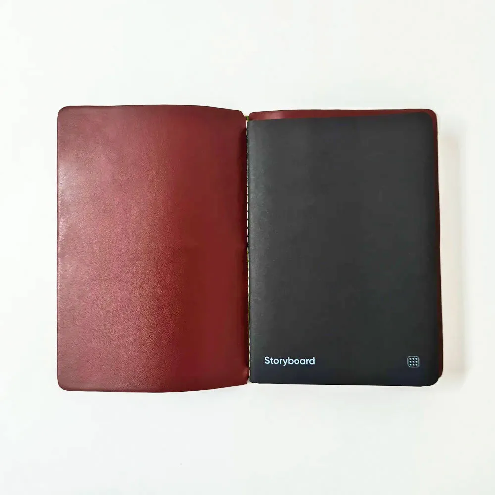 Endless Explorer Refillable Cactus Leather Regalia Paper Journal Maroon