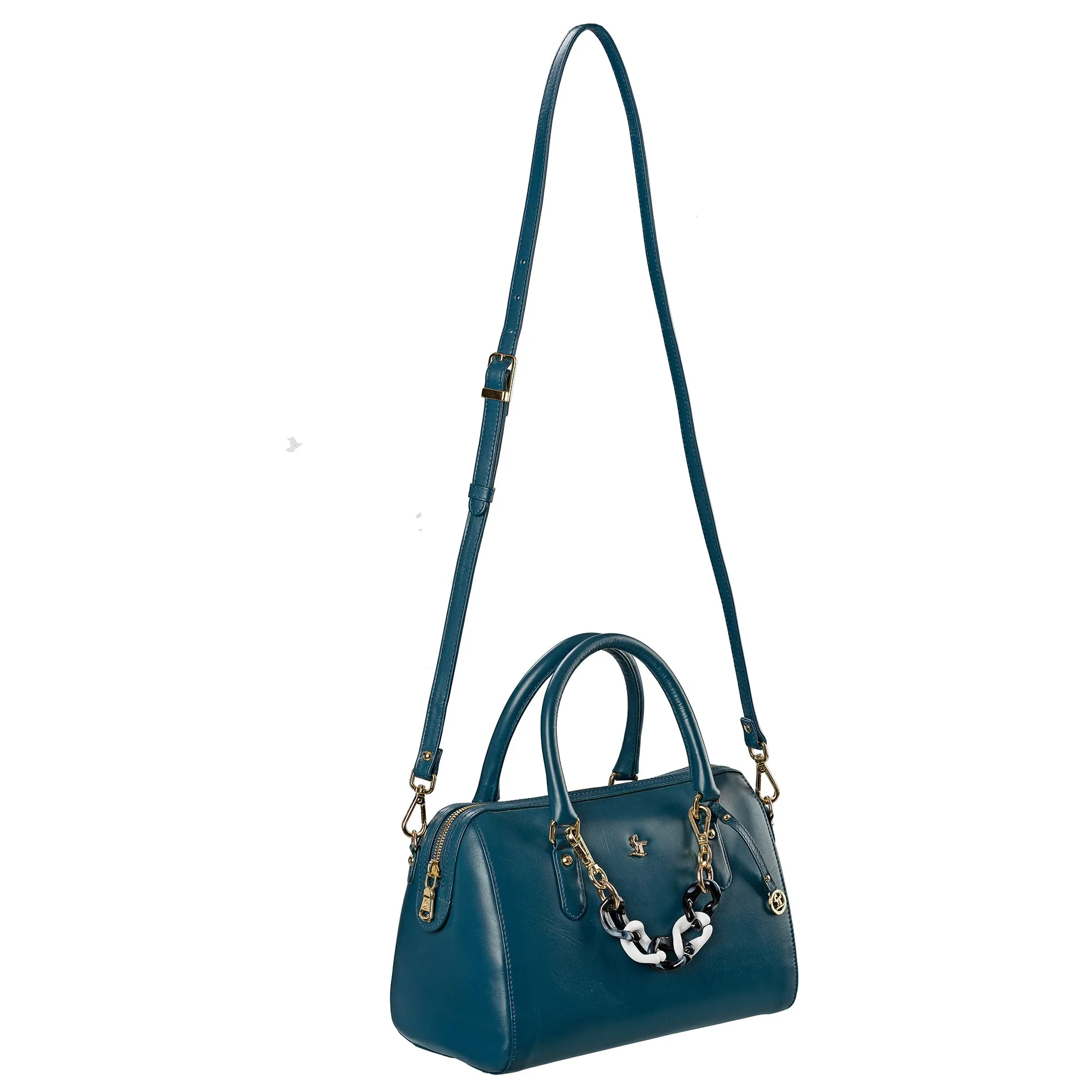 Enna - Sling Bag | Leather Handbag for Women | Genuine Leather Ladies Bag | Color: Blue