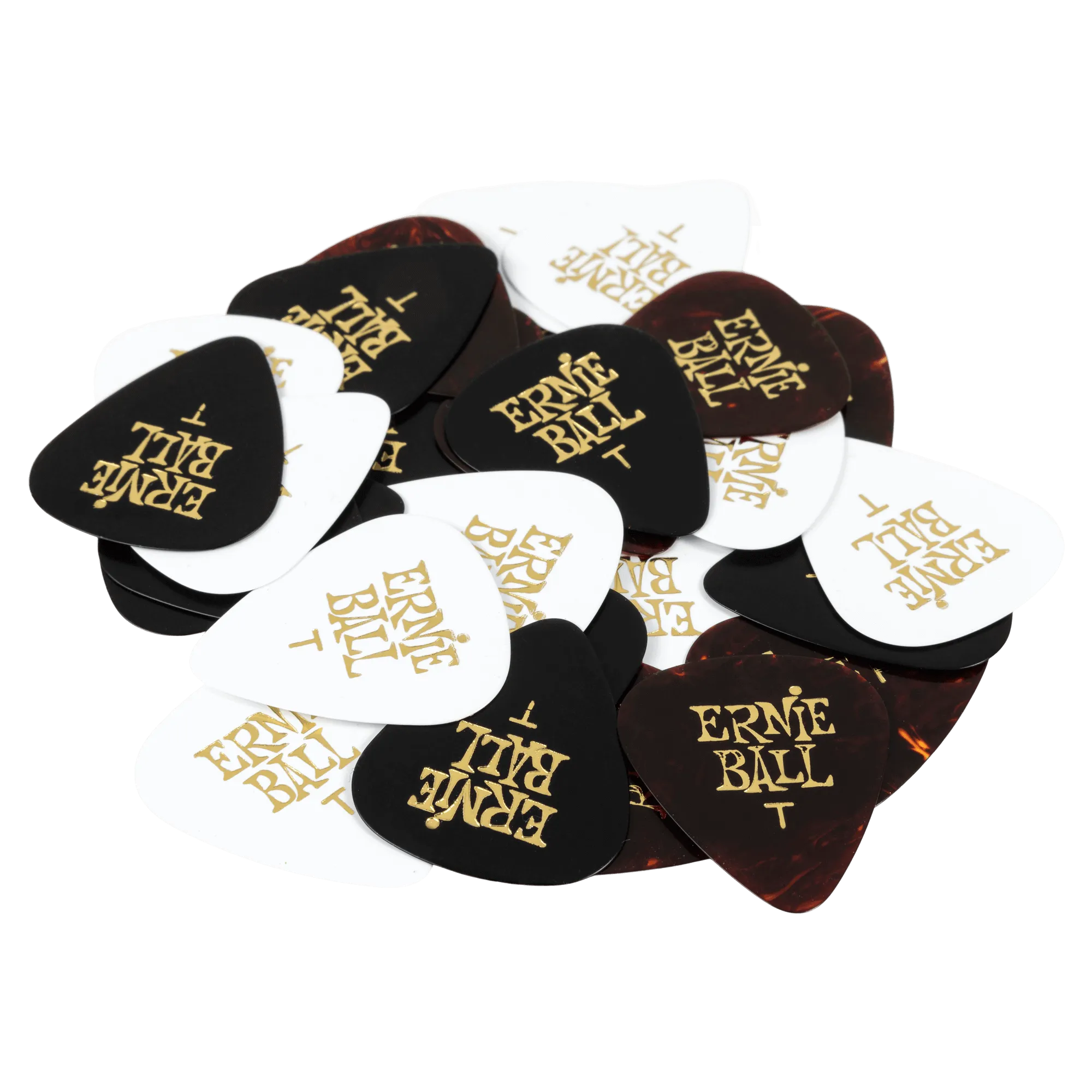 Ernie Ball Thin Assorted Color Cellulose Picks, Bag Of 12