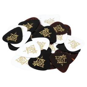 Ernie Ball Thin Assorted Color Cellulose Picks, Bag Of 12