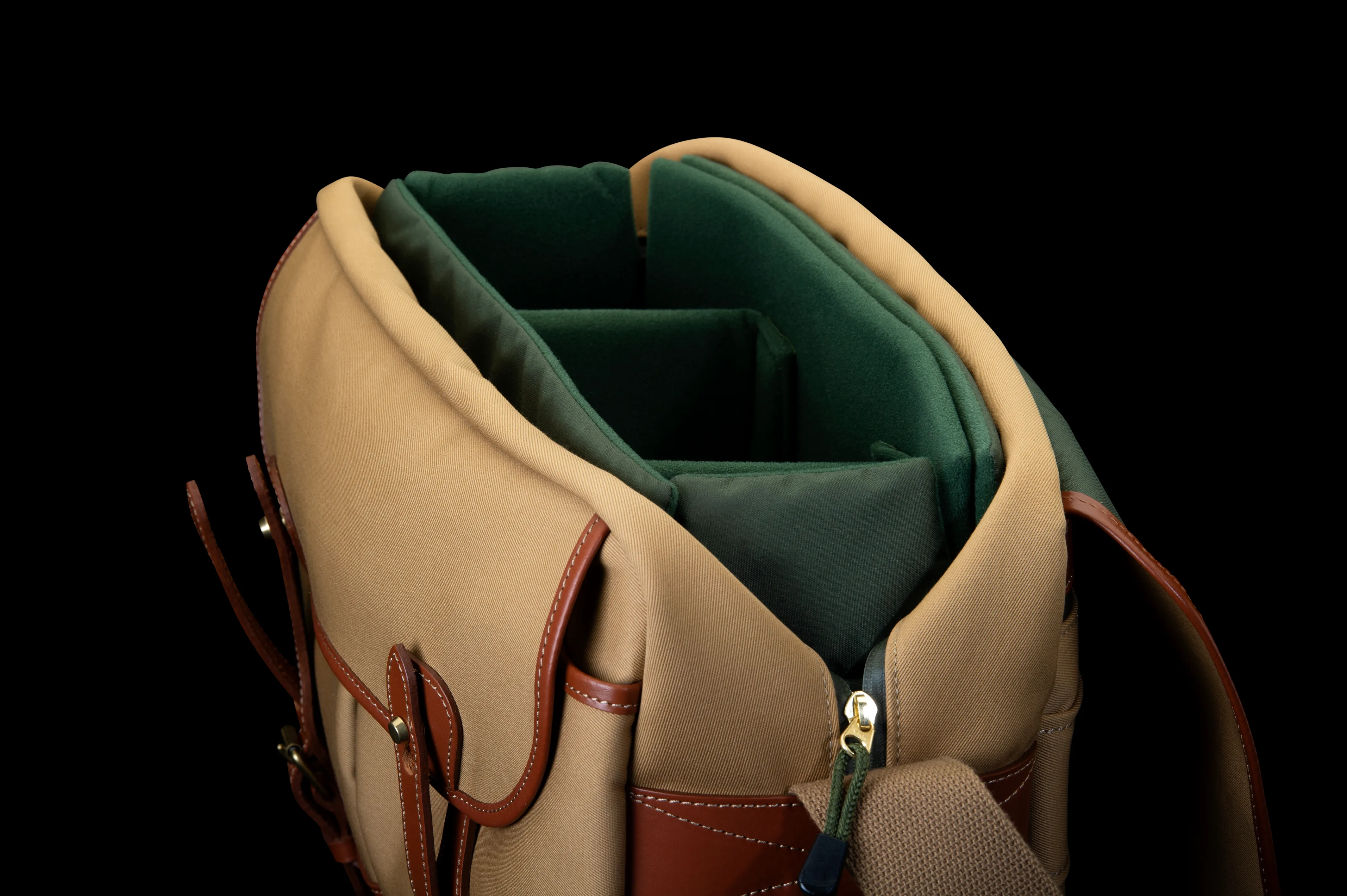 Eventer MKII Camera/Laptop Bag - Khaki Canvas / Tan Leather