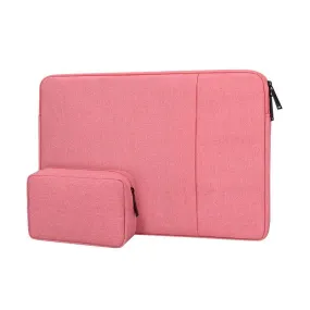 Exquisite 2in1 Sleek And Stylish Padded Inner Designed Laptop Sleeve-Pink