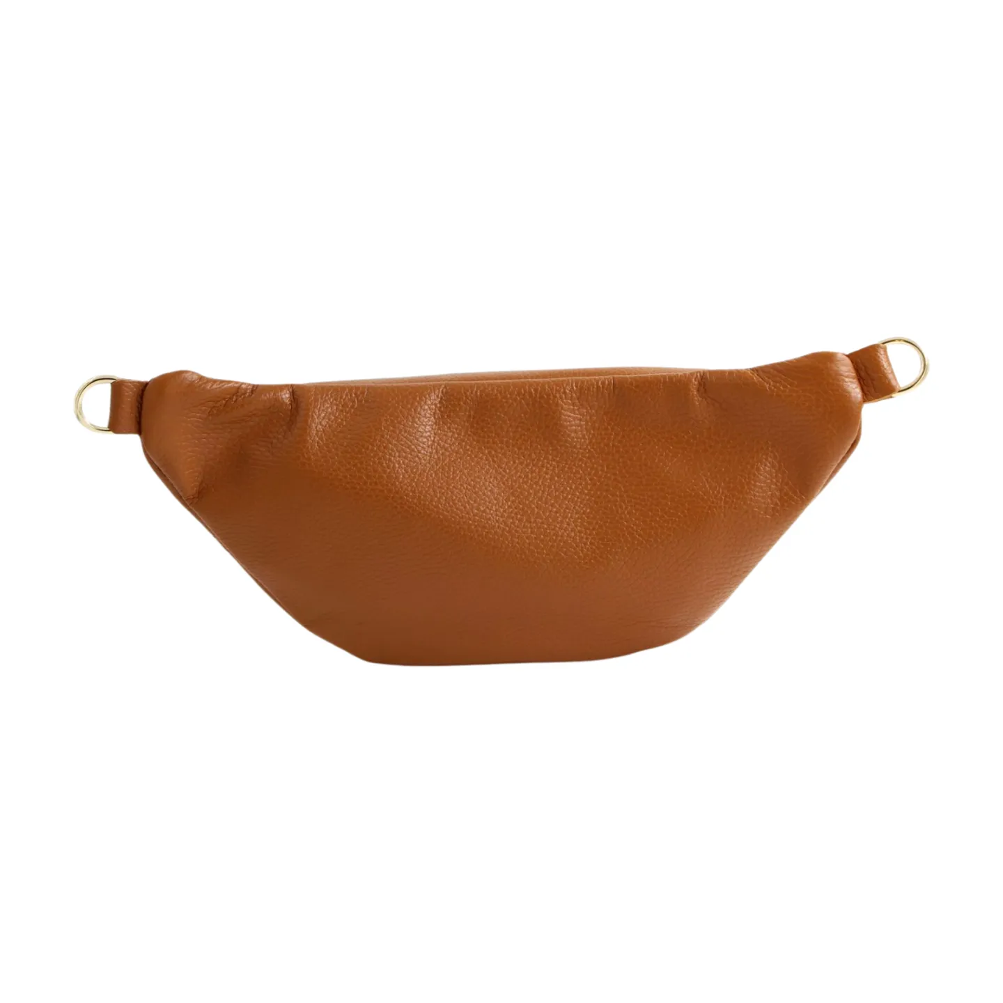 Fabucci Tan Leather Double  Zip Bum Bag