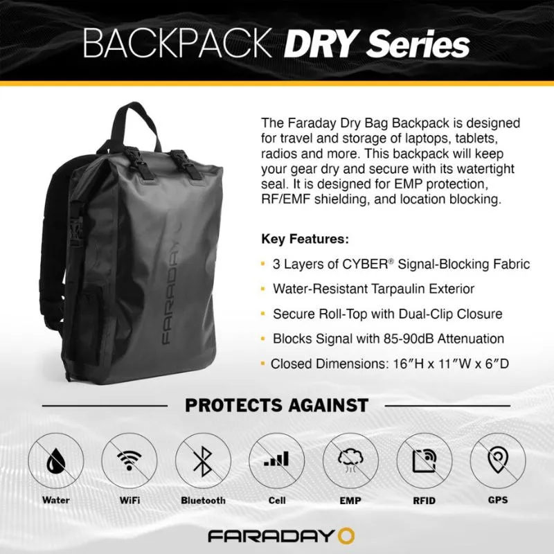 Faraday Defense Dry Bag Backpack