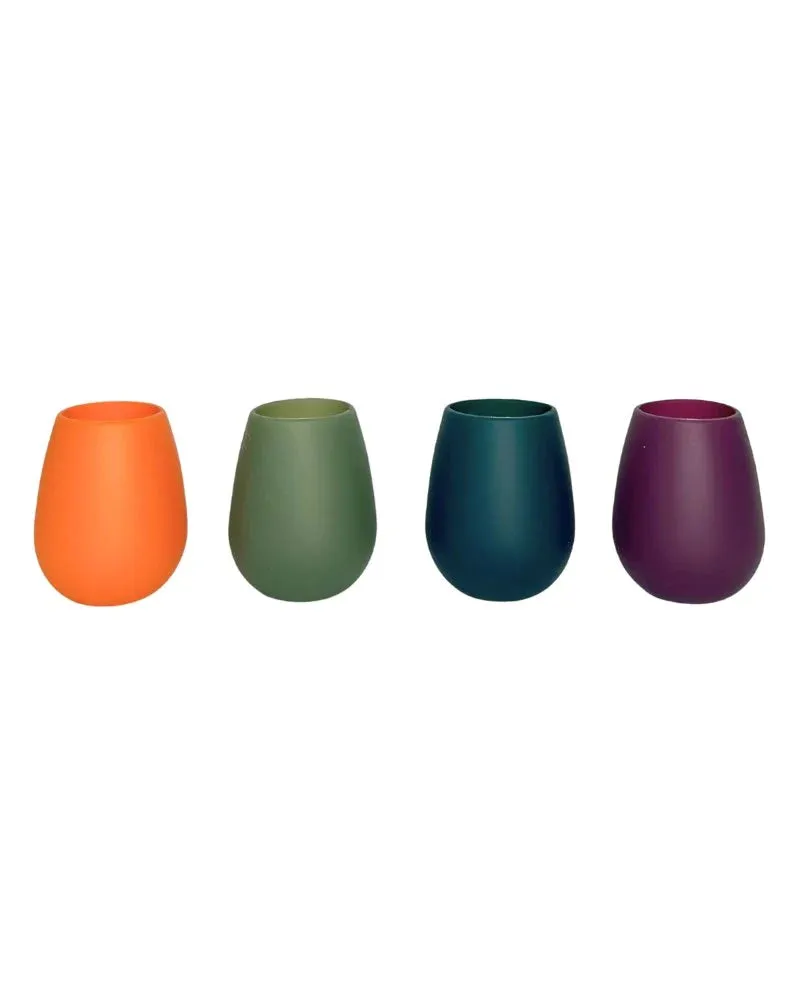 Fegg | Unbreakable Silicone Tumblers | Set of 4