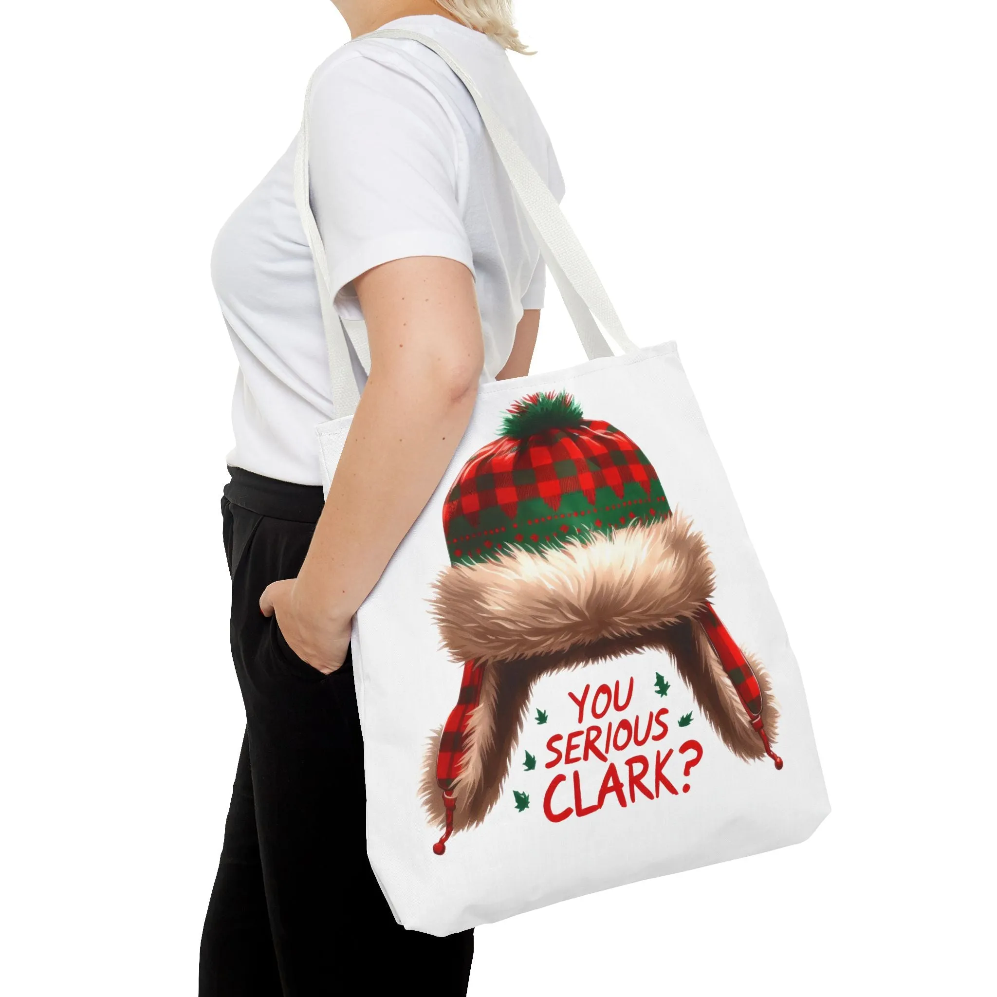 Festive Tote Bag - 'You Serious Clark?' Christmas Holiday Carryall