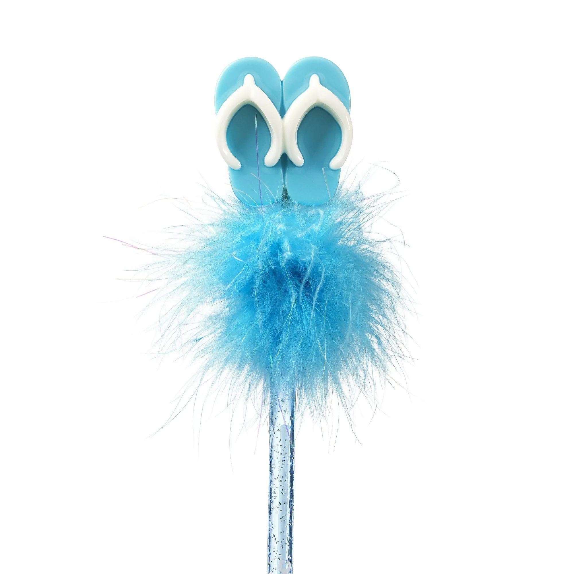 Flip Flop Feather Pen - Blue