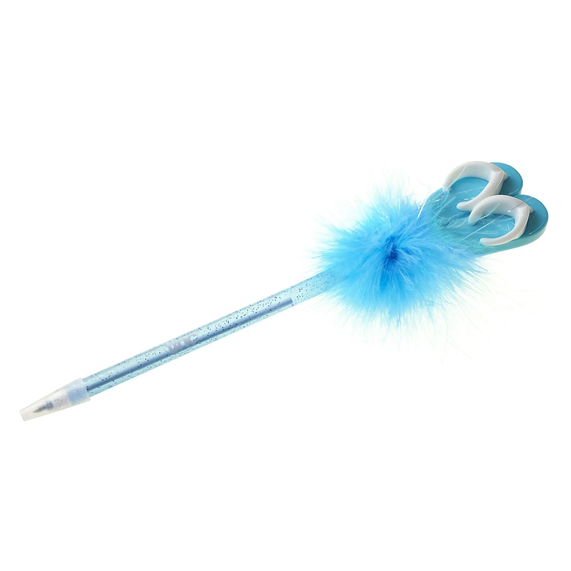 Flip Flop Feather Pen - Blue