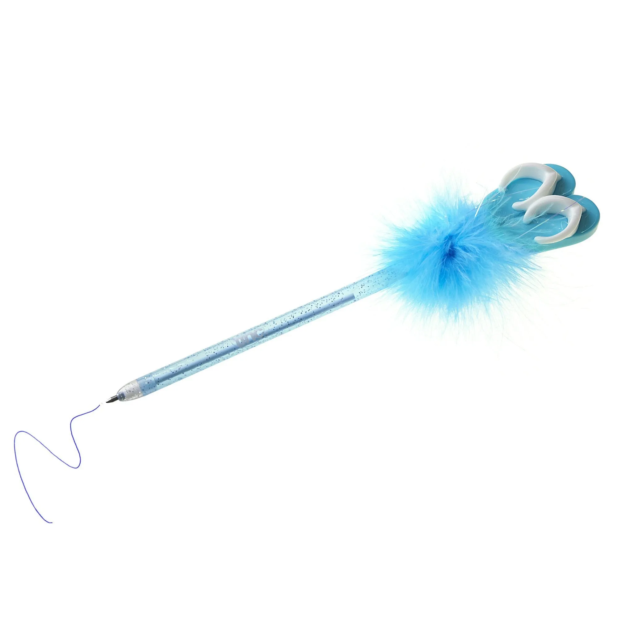 Flip Flop Feather Pen - Blue