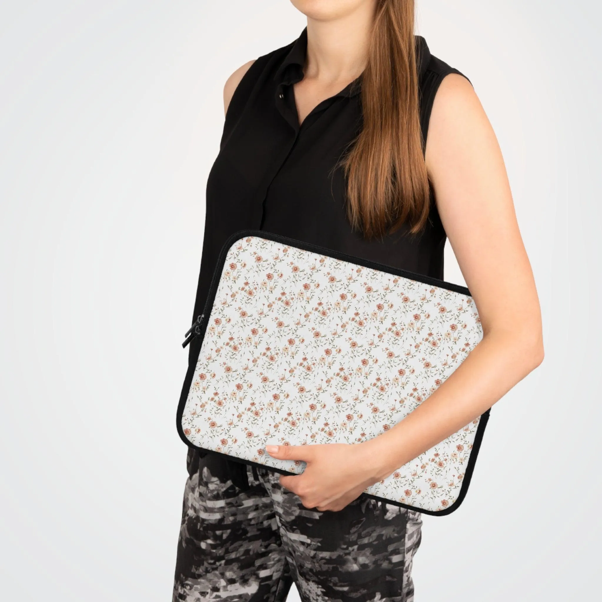 Floral Laptop Sleeve - Stylish Protection for Your Device