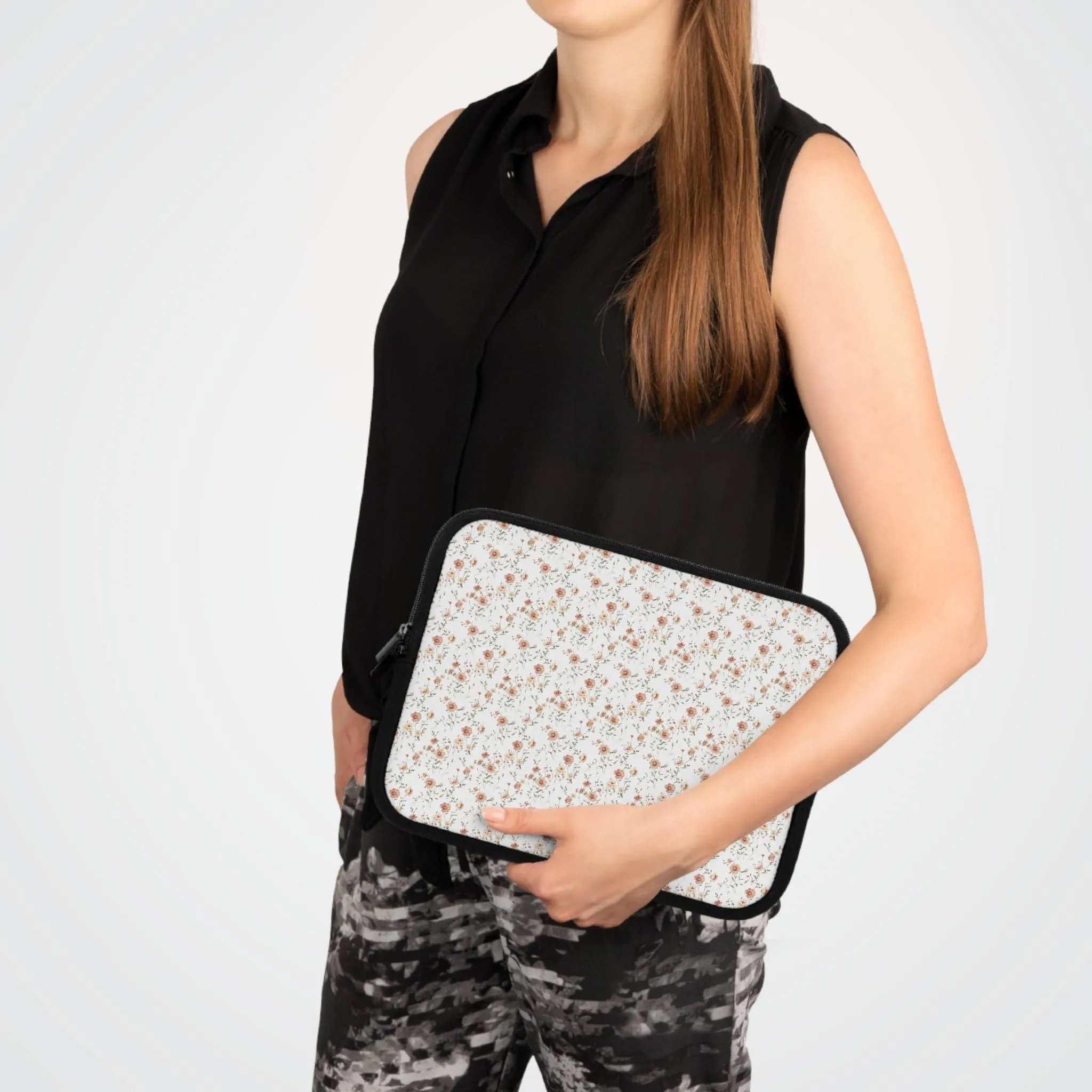 Floral Laptop Sleeve - Stylish Protection for Your Device