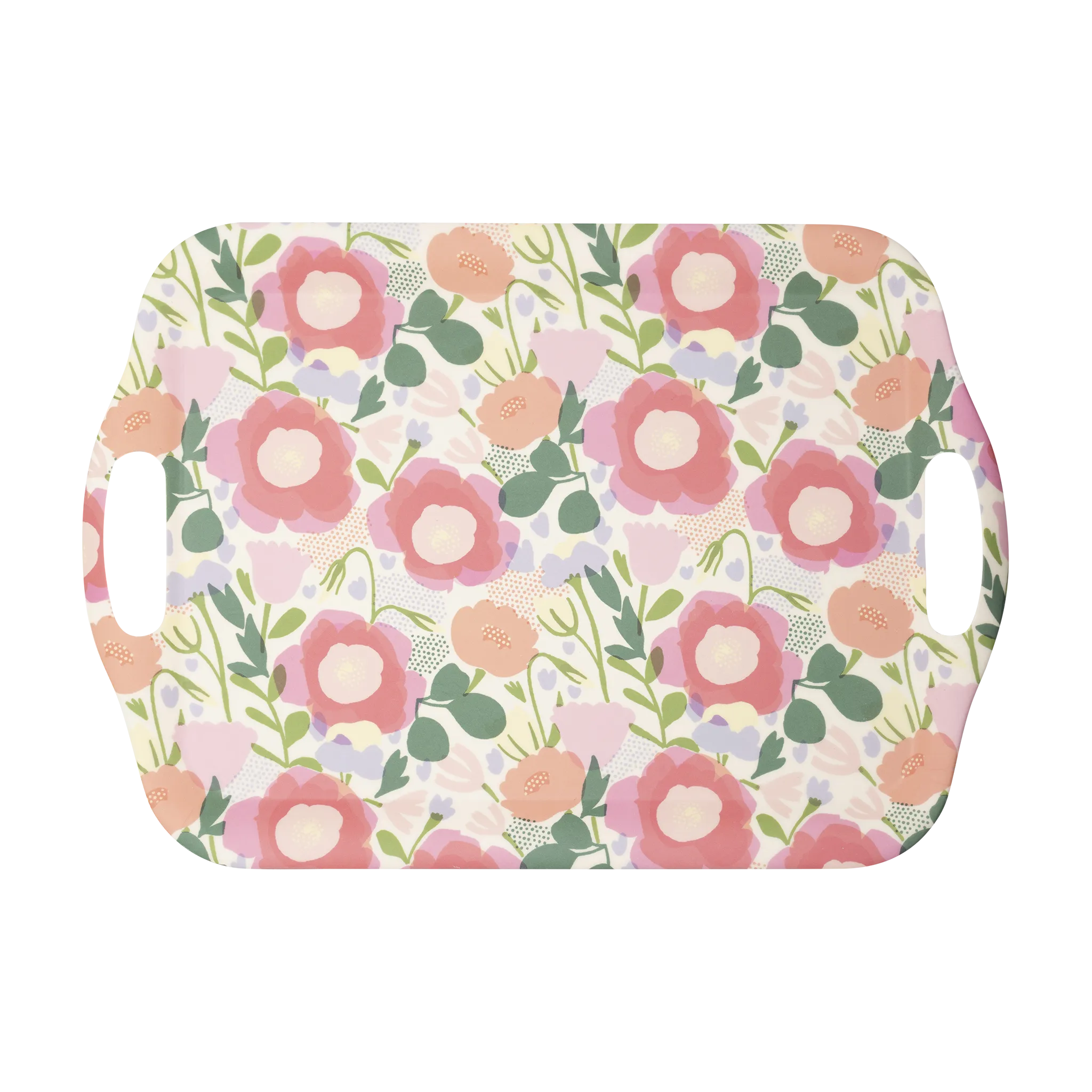 Floral Reusable Bamboo Tray